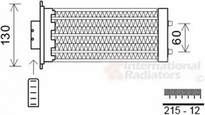 VAN WEZEL 37006573 -  Теплообменник, отопление салона